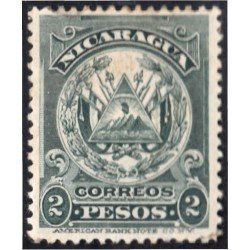 Nicaragua 207 195/06 Grabado Escudo Firma América Bank Note MH Nicaragua 207 195/06 Grabado Escudo Firma América Bank Note MH