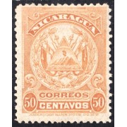Nicaragua 205 1905/06 Grabado Escudo Firma América Bank Note MH