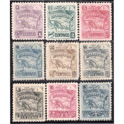 Nicaragua 90/98 1897 Mapa Carta Nicaragüense MH Nicaragua 90/98 1897 Mapa Carta Nicaragüense MH