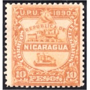 Nicaragua 29 1890 Tren Volcán Vapor MH