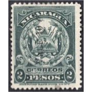 Nicaragua 212 1869/77 Escudo Shield Vale 10 MH
