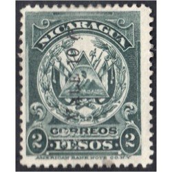 Nicaragua 212 1869/77 Escudo Shield Vale 10 MH Nicaragua 212 1869/77 Escudo Shield Vale 10 MH