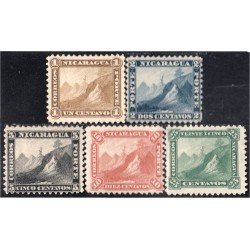 Nicaragua 3/7 1869/77 Volcán Momotombo MH Nicaragua 3/7 1869/77 Volcán Momotombo MH