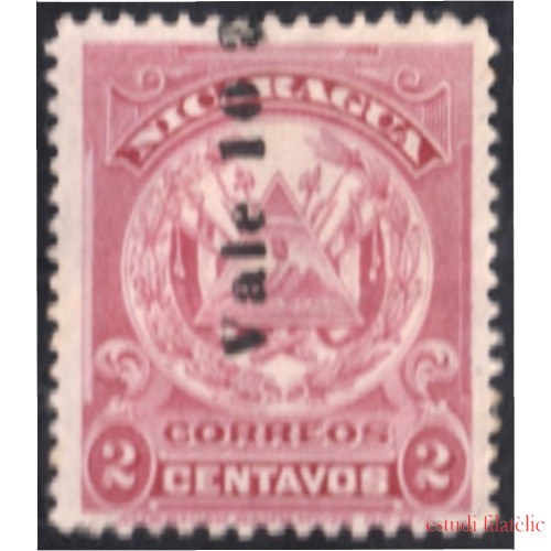 Nicaragua 209 1906/09 Escudo Shield Vale10 sin goma
