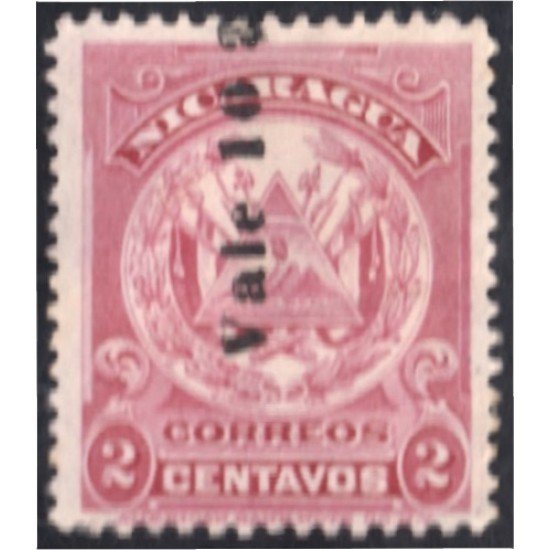 Nicaragua 209 1906/09 Escudo Shield Vale10 sin goma Nicaragua 209 1906/09 Escudo Shield Vale10 sin goma