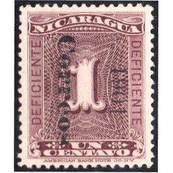 Nicaragua 170 1901 Timbre de 1900 sin goma Nicaragua 170 1901 Timbre de 1900 sin goma