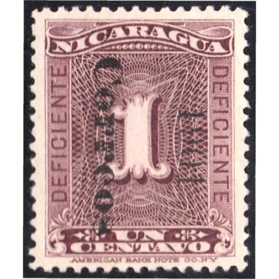 Nicaragua 170 1901 Timbre de 1900 sin goma Nicaragua 170 1901 Timbre de 1900 sin goma