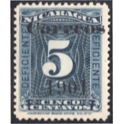 Nicaragua 157 1901 Timbre taxa de 1900   sin goma