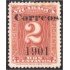 Nicaragua 156 1901 Timbre taxa de 1900   sin goma