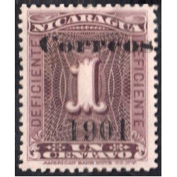 Nicaragua 155 1901 Timbre taxa de 1900 sin goma Nicaragua 155 1901 Timbre taxa de 1900 sin goma