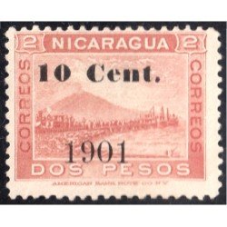 Nicaragua 146 1901 Volcán Momotombo sin goma Nicaragua 146 1901 Volcán Momotombo sin goma