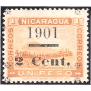 Nicaragua 139 1901 Volcán Momotombo sin goma 