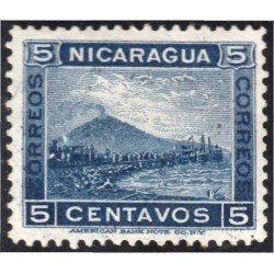 Nicaragua 125 1900 Volcán Momotombo sin goma Nicaragua 125 1900 Volcán Momotombo sin goma