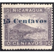 Nicaragua 193 1904 Volcán Momotombo Vale 15 sin goma