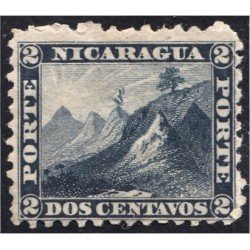 Nicaragua 1 1862 Montañas Mountain sin goma Nicaragua 1 1862 Montañas Mountain sin goma