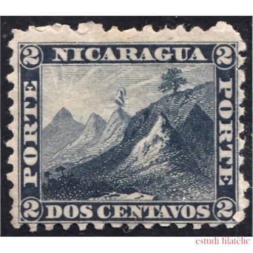 Nicaragua 1 1862 Montañas Mountain  sin goma