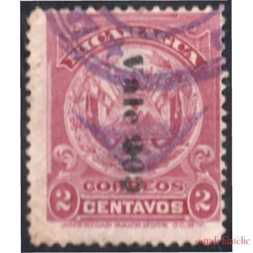 Nicaragua 209 1906/09 Escudo Shield Vale10  usado
