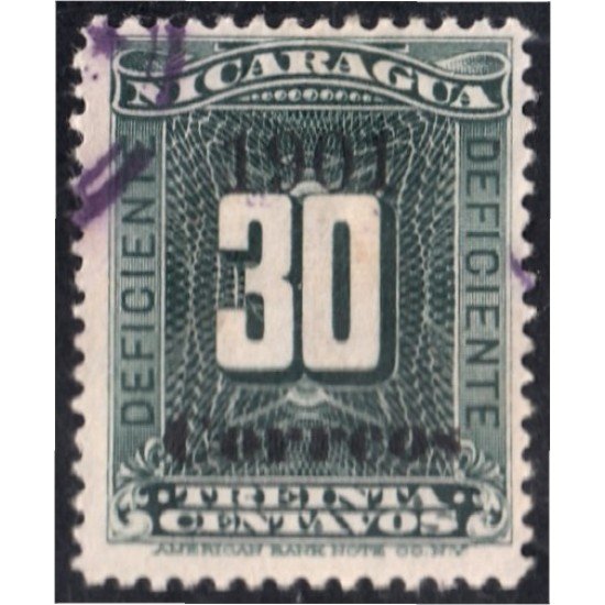 Nicaragua 167 1901 Timbre taxa de 1900 usados Nicaragua 167 1901 Timbre taxa de 1900 usados