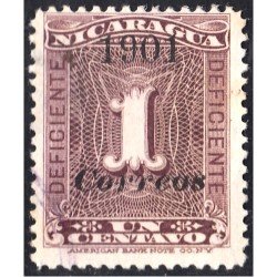 Nicaragua 162b 1901 Timbre taxa de 1900 usado Nicaragua 162b 1901 Timbre taxa de 1900 usado