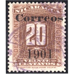 Nicaragua 159 1901 Timbre taxa de 1900 usados Nicaragua 159 1901 Timbre taxa de 1900 usados