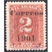 Nicaragua 156 1901 Timbre taxa de 1900  usado