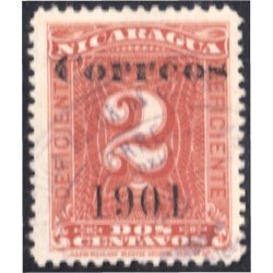 Nicaragua 156 1901 Timbre taxa de 1900 usado Nicaragua 156 1901 Timbre taxa de 1900 usado