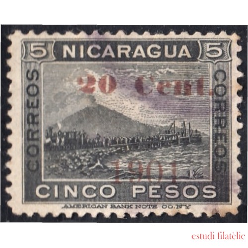 Nicaragua 147 1901 Volcán Momotombo usado