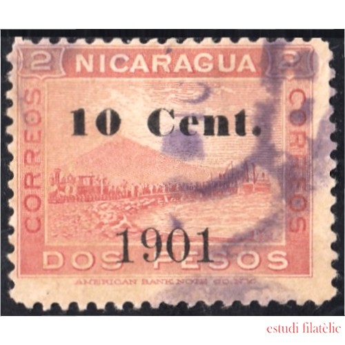 Nicaragua 146 1901 Volcán Momotombo usado