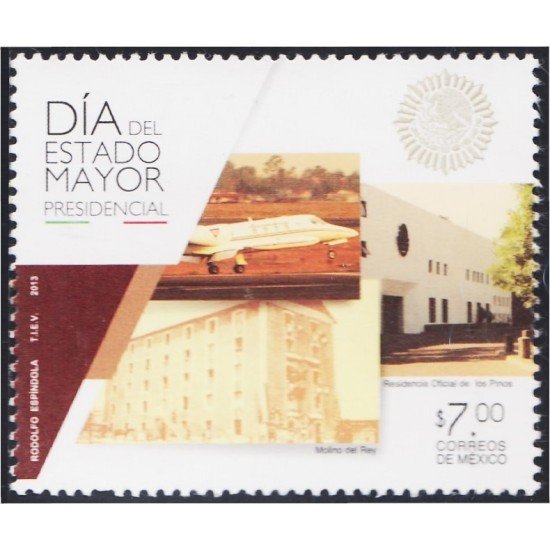 México 2724 2013 Día del Estado Mayor Presidencial MNH México 2724 2013 Día del Estado Mayor Presidencial MNH