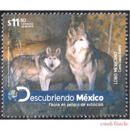 México 2683 2012 Fauna en peligro de extinción Lobo Mexicano MNH