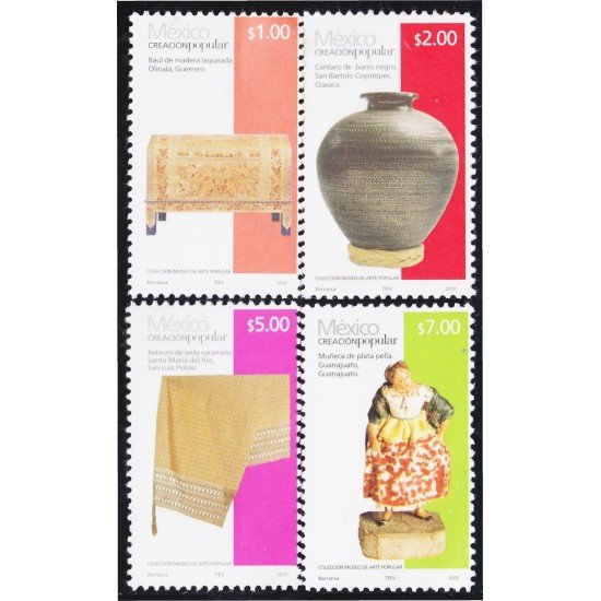México 2665/68 2012 Creación Popular MNH México 2665/68 2012 Creación Popular MNH