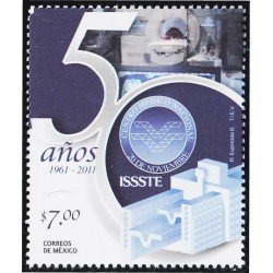 México 2656 2011 50 Años ISSSTE Centro Médico Nacional MNH México 2656 2011 50 Años ISSSTE Centro Médico Nacional MNH