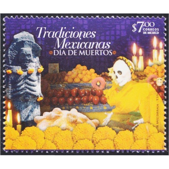 México 2642 2011 Tradiciones Día de los muertos MNH México 2642 2011 Tradiciones Día de los muertos MNH