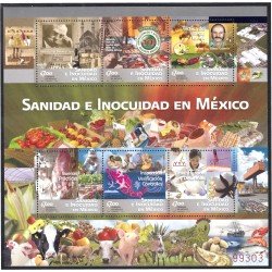 México 2636/41 2011 Sanidad e Inocuidad MNH México 2636/41 2011 Sanidad e Inocuidad MNH