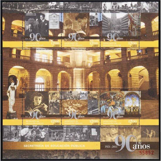 México 2626/31 2011 90 Años de secretaría de Educación Pública MNH México 2626/31 2011 90 Años de secretaría de Educación Pública MNH
