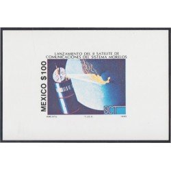 Mexico HB 31 1985 Lanzamiento del 2º Satélite de Comunicaciones del Sistema Morelos MNH Mexico HB 31 1985 Lanzamiento del 2º Satélite de Comunicaciones del Sistema Morelos MNH