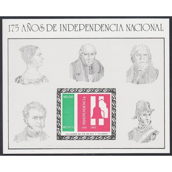 Mexico HB 29 1985 175 Años de Independencia Nacional MNH Mexico HB 29 1985 175 Años de Independencia Nacional MNH