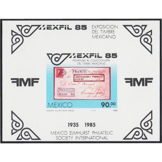 Mexico HB 28 1985 Exposición del timbre mexicano MNH Mexico HB 28 1985 Exposición del timbre mexicano MNH