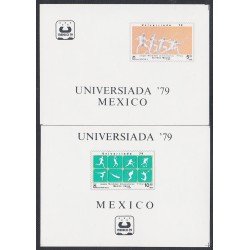Mexico HB 23/24 1979 UNIVERSIADA 79 MNH Mexico HB 23/24 1979 UNIVERSIADA 79 MNH