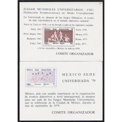 Mexico HB 21/22 1979 FISU Juegos Mundiales Universitarios MNH Mexico HB 21/22 1979 FISU Juegos Mundiales Universitarios MNH