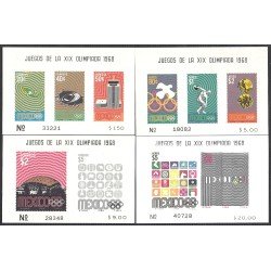 Mexico HB 16/19 1968 XIX Juegos Olímpicos Mexico MNH Mexico HB 16/19 1968 XIX Juegos Olímpicos Mexico MNH
