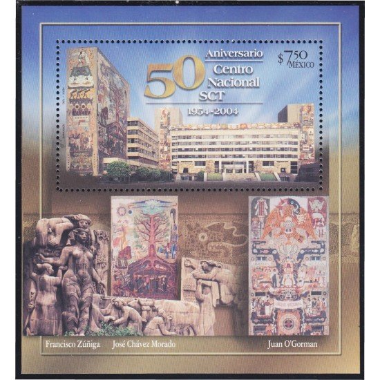 Mexico HB 60 2004 50 Años del Centro Nacional SCT MNH Mexico HB 60 2004 50 Años del Centro Nacional SCT MNH