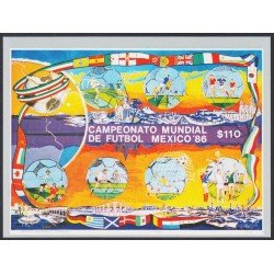 Mexico HB 32 1986 Campeonato Mundial de Fútbol MNH Mexico HB 32 1986 Campeonato Mundial de Fútbol MNH