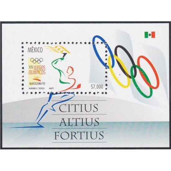 Mexico HB 38 1992 XXV Juegos Olímpicos Barcelona MNH Mexico HB 38 1992 XXV Juegos Olímpicos Barcelona MNH