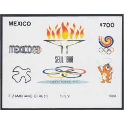 Mexico HB 34 1988 Juegos Olímpicos Séul MNH