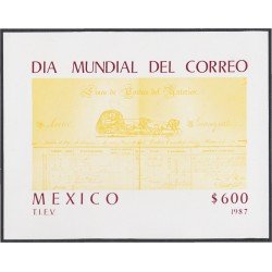 Mexico HB 33 1987 Día Mundial del Correo MNH