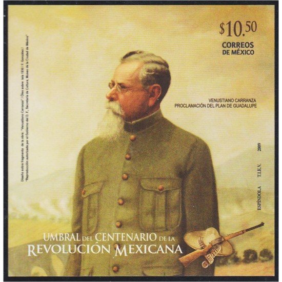 Mexico HB 73 2009 Venustiano Carranza MNH Mexico HB 73 2009 Venustiano Carranza MNH