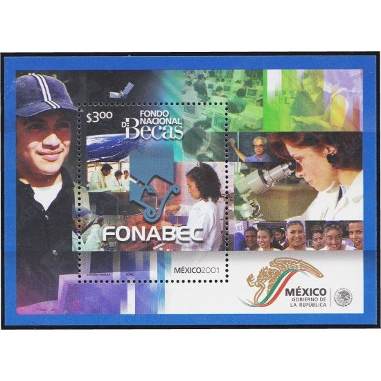 Mexico HB 58 2001 Fondo Nacional de Becas MNH Mexico HB 58 2001 Fondo Nacional de Becas MNH
