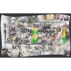 Mexico HB 46 2000 El Siglo de la construcción democrática MNH
