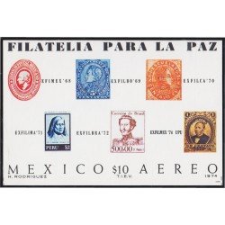 Mexico HB 20 1974 Filatelia para La Paz MH Mexico HB 20 1974 Filatelia para La Paz MH